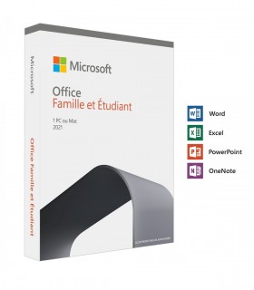 Microsoft Office Famille et Etudiant 2021 Licence 1 utilisateur pour 1 PC ou Mac