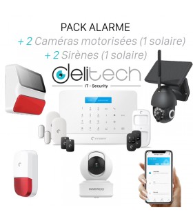 Pack alarme eTiger S6-SIM Wi-Fi + 2 Caméras + 2 Sirènes Solaires