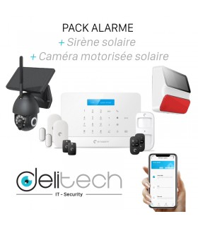 Pack alarme eTiger S6-SIM Wi-Fi + Caméra + Sirène Solaire