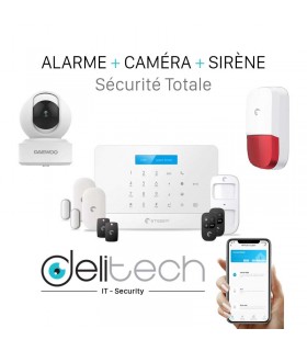 Pack alarme eTiger S6-SIM Wi-Fi + Caméra + Sirène