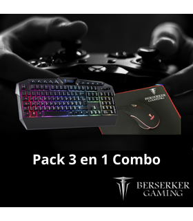 Pack Clavier Azerty + Souris  filaire THOR-GX800-COMBO RGB