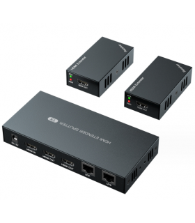 Extender HDMI Splitter HTS0102 50m via câble RJ45 (1 entrée 2 sorties)