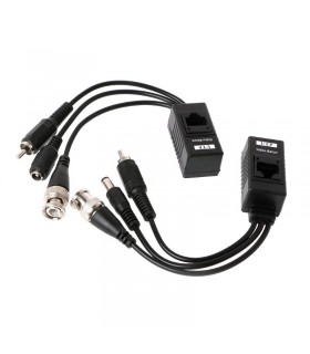 Balun Transceiver passif vidéo coaxial BNC vers connecteur RJ45 pour signaux HD-CVI, HD-TVI, HD-AHD